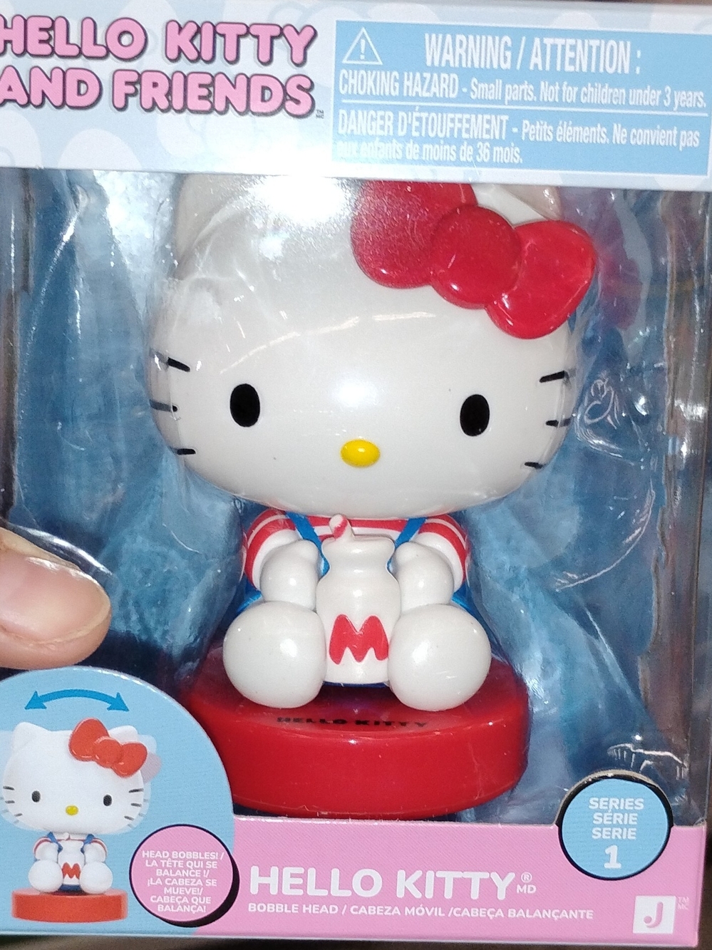 Hello Kitty Red & White Bobble Head Toy